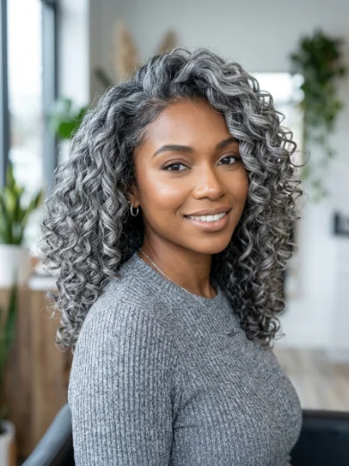 Silver-Gray Color Blend