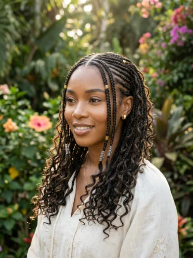 Small Fulani Boho Braids