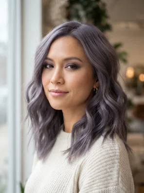 Smoky Purple Hair
