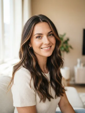 Soft Caramel Face-Framing Highlights