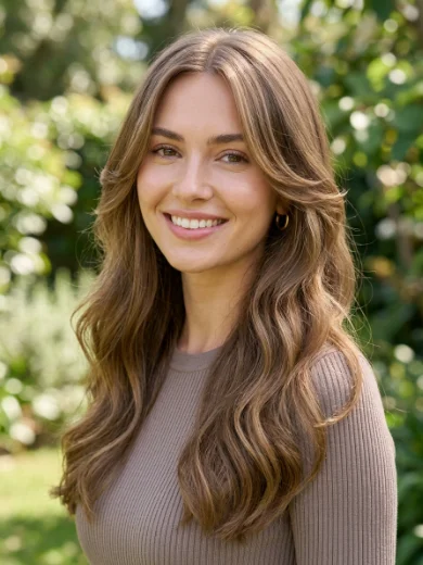 Soft Chin-Length Face-Framing Layers