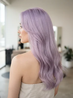 Soft Lavender Purple Hair