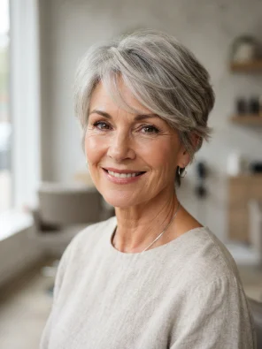 Soft Pixie Cut for Women Over 50