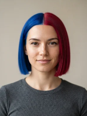 Split Dye Short Hair
