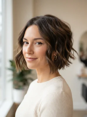 Stacked Bob for Wavy Hair