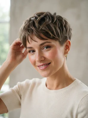 Textured Pixie Cut