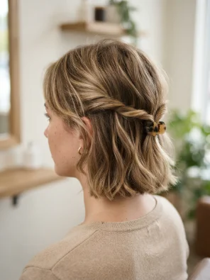 Tiny Twist Back Claw Clip Style
