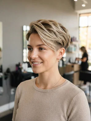 Undercut Pixie for Thin Hair