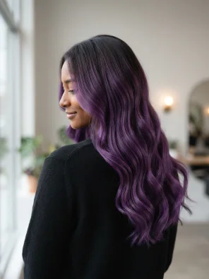 Violet Purple Balayage
