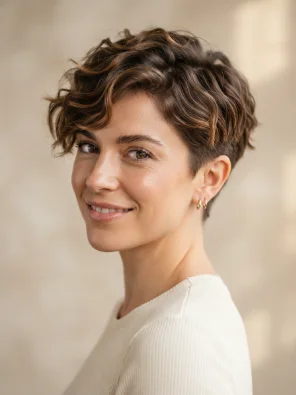 Wavy Pixie Cut