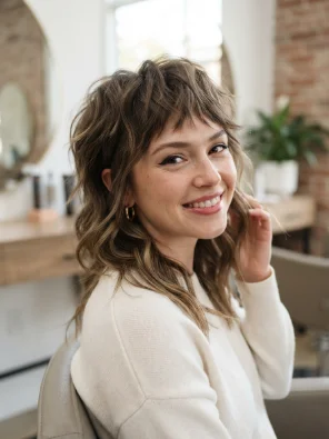 Wavy Wolf Cut