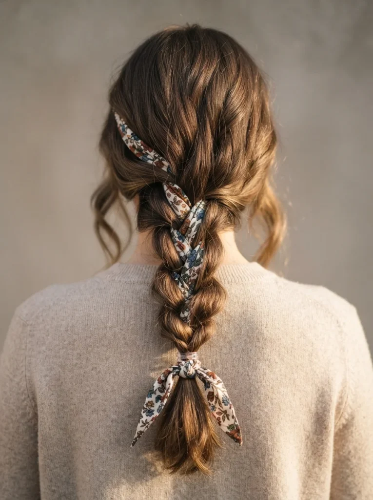 Bandana-Woven Three-Strand Braid