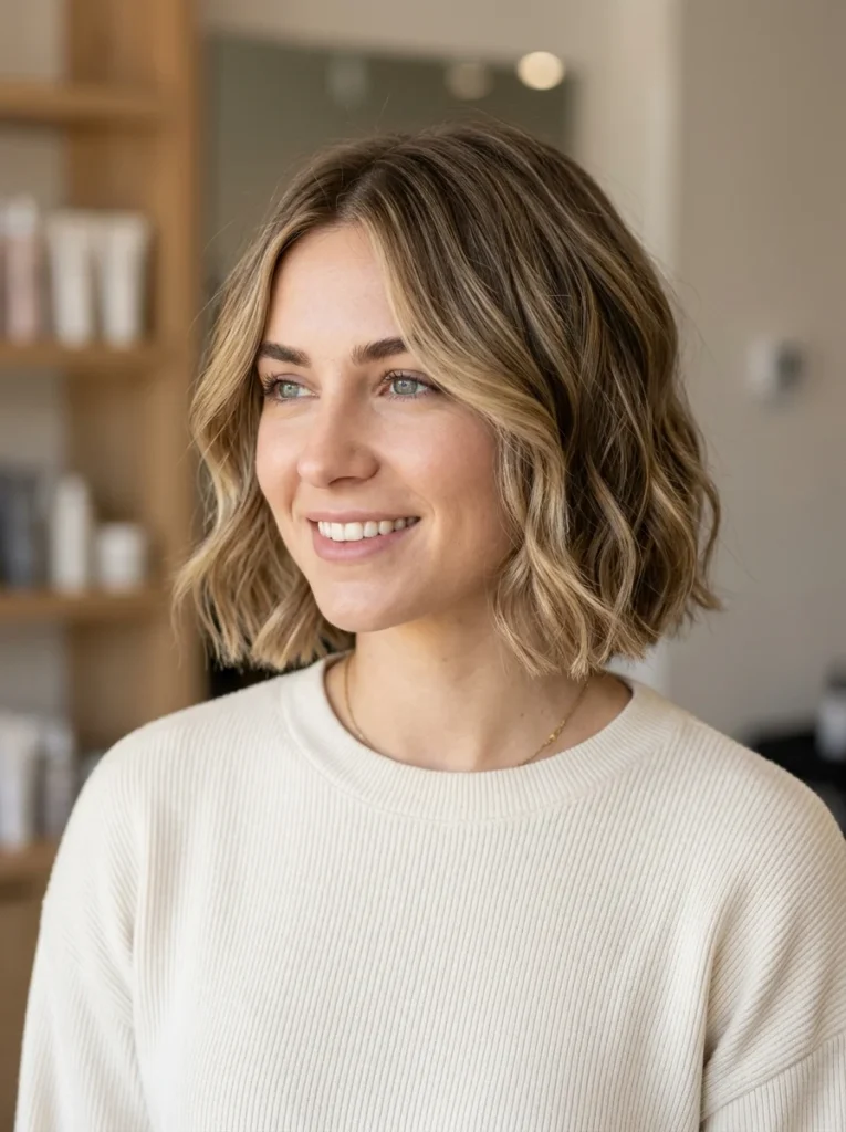 Wavy Layered Bob