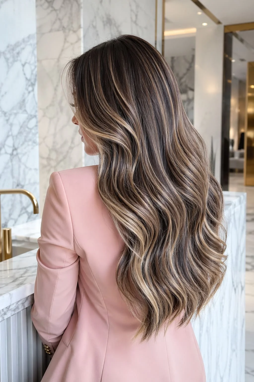 Beige Blonde Balayage Highlights