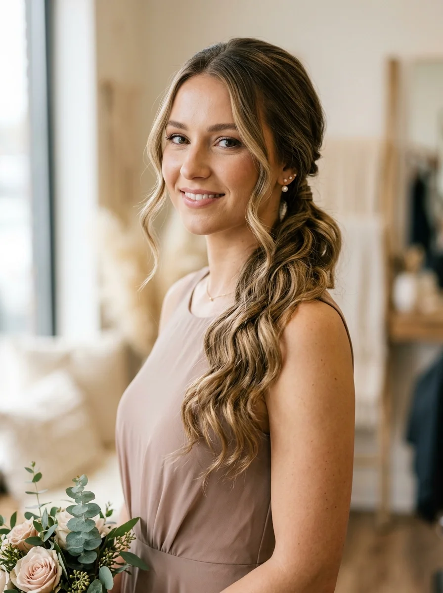 Side-Swept Ponytail