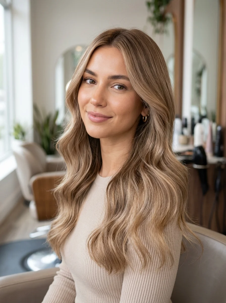 Caramel Blonde With Soft Beige Tones